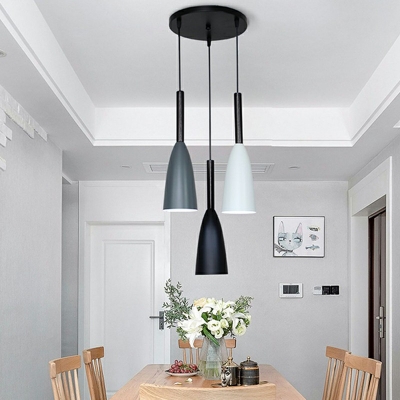 Pendant Lighting Cone Shade Modern Style Metal Pendant Light Fixtures Light for Living Room