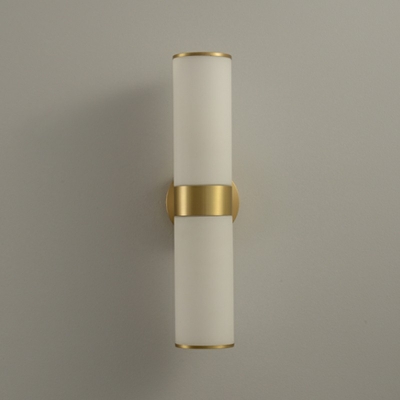 2-Light Sconce Lights Traditional Style Cylinder Shape Metal Wall Mounted Light