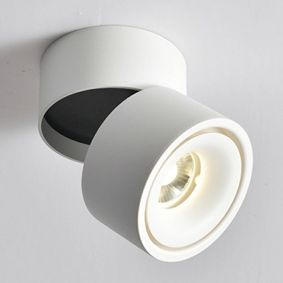 Contemporary Cylinder Flush Mount Chandelier Lighting Fixtures Metal Flush Mount Lamp