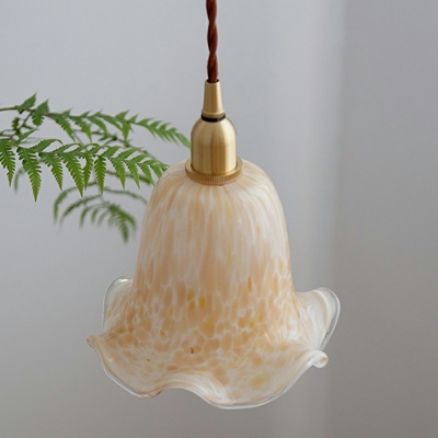 Minimalist Ripples Hanging Pendant Lights Opal Frosted Glass Pendant Lighting