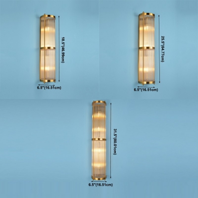 Postmodern Style Gold Color Wall Mounted Lamps Metal Wall Sconce for Living Room