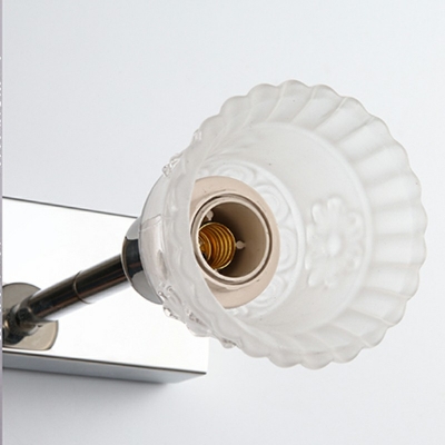 Three Lights Industrial Glass Vanity Light Fixtures Gooseneck Wall Sconce Lighting