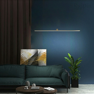 Contemporary Warm Light Linear Vanity Light Fixtures Metal and Aluminum Led Vanity Light Strip