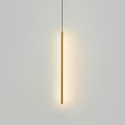Contemporary Metal Hanging Pendant Light Cylindrical Hanging Pendant Lights