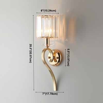 European Style Glass Wall Sconce Light Nordic Style Creative Wall Light for Bedside