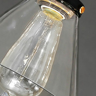 Industrial Hanging Pendant Lights Glass Hanging Lamp Kit for Bedroom