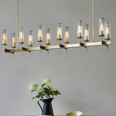 Modern Style Glass Pendant Lamp Nordic Style Minimalism Metal Chandelier Light for Dinning Room