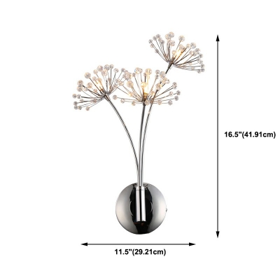 Nordic Style LED Wall Lamp Designer Style Creative Flower Shaped Wall Light for Aisle
