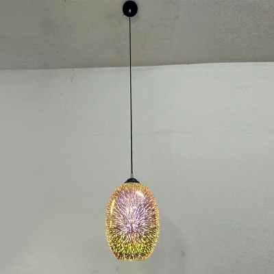 Pendant Light Kit Modern Style Glass Suspension Pendant Light for Living Room