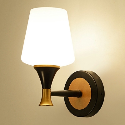 Postmodern Style Glass Wall Lamp Nordic Style Minimalism Wall Sconce Light for Bedside