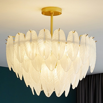 American Style Chandelier Glass Ceiling Chandelier for Bedroom Dining Room