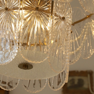 American Style Chandelier Glass Shade Ceiling Chandelier for Cafe Living Room