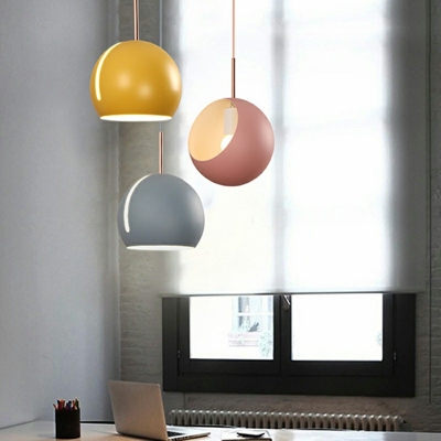 Ceiling Pendant Light Globe Shade Modern Style Metal Chandelier Pendant Light for Living Room