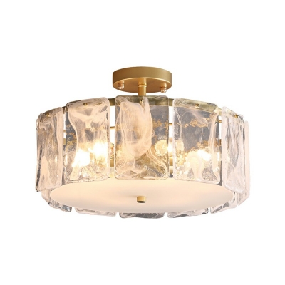 Contemporary Glass Flush Mount Ceiling Light Fixture Pendant Lights for Bedroom