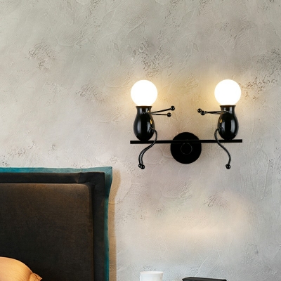 Creative Wall Sconce Light Fixtures Metal Childern Room Wall Hanging Lights