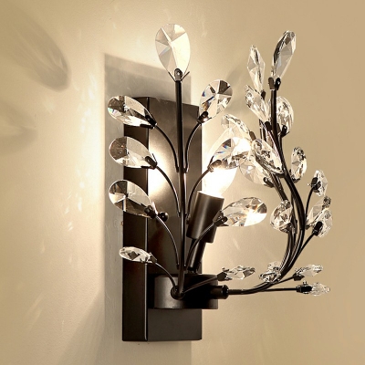 Crystal 1 Lights Modern Wall Mounted Light Fixture Elegant Wall Sconce Light,