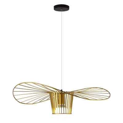 Drum Down Lighting Pendant Modern 1 Light Minimalist Ceiling Lamp for Living Room