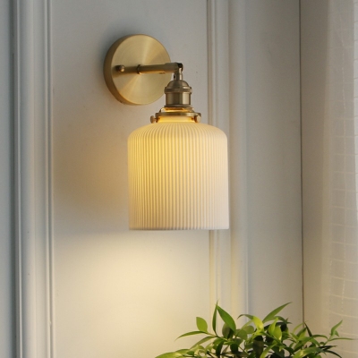 Modern Metal Wall Mounted Lamps 1 Light Flush Mount Wall Sconce for Bedroom