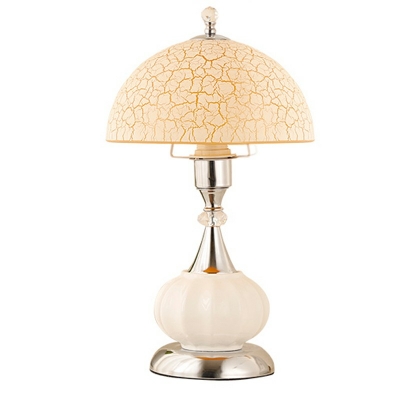 Modernism Cone Glass and Ceramic Table Lamp Night Table Lamps for Bedroom