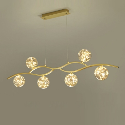 Nordic Style Glass Celling Light Modern and Simple Hanging Light for Dinning Room