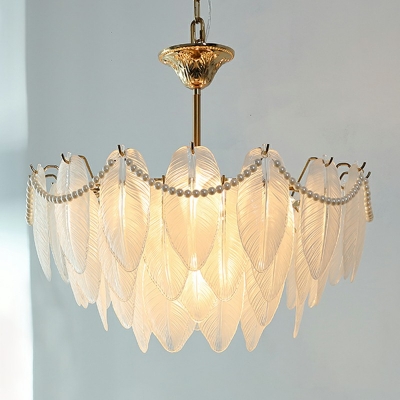 American Style Chandelier Glass Material Ceiling Chandelier for Living Room