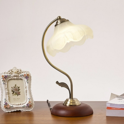 Glass Dome Night Table Lamps Modern 1 Light Elegant Living Room Nightstand Lamp