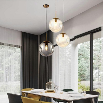 Hanging Ceiling Light Modern Style Glass Suspension Light for Living Room