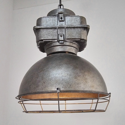 Metal 1 Light Industrial Hanging Pendnant Lamp Vintage Hanging Ceiling Light for Living Room