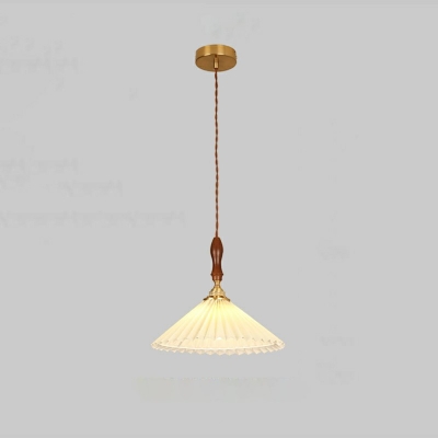 Modern Hanging Lamp Kit Wood Suspension Pendant Light for Living Room