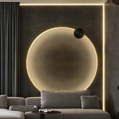 Modern Round LED Wall Lighting Ideas Wall Mounted Lamp for Living Room Bedroom