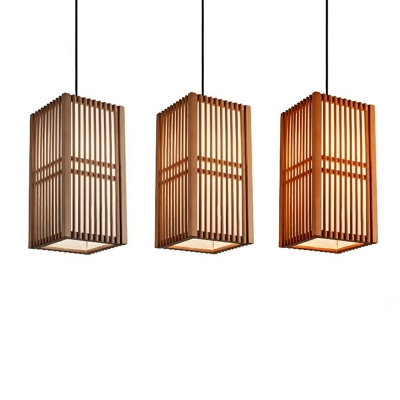 Modern Style LED Pendant Light Nordic Style Wood Hanging Light for Bar Kitchen Room