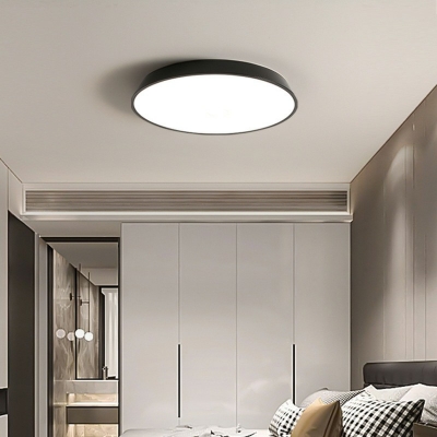 Ring Contemporary Led Flush Mount Ceiling Light Fixtures Minimalism Close to Ceiling Lamp for Bedroom