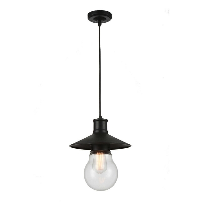 Simple Drop Pendant Black Color Hanging Lamp Kit for Dining Room Living Room