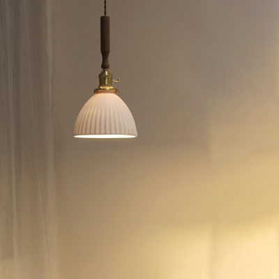 White Contemporary Pendant Lighting Fixtures Nordic Style Hanging Ceiling Light for Bedroom