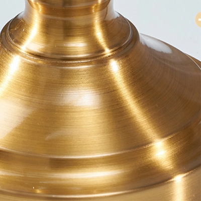1-Light Bedside Lamps Modernism Style Bell Shape Metal Nightstand Lamp