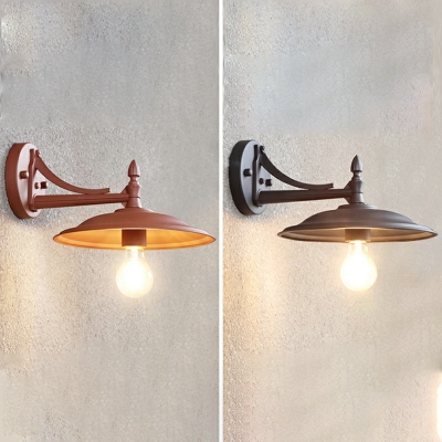 1-Light Sconce Lights Industrial Style Cone Shape Metal Wall Lighting Ideas