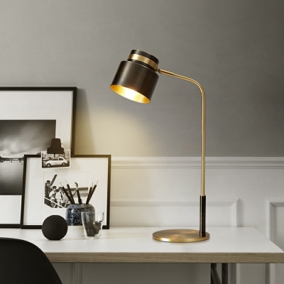Black Nightstand Lamp 1 Light Modern Minimalism Metal Nights and Lamp for Living Room