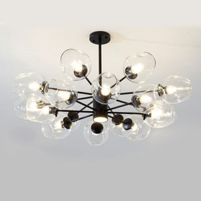 Contemporary Global Spray Chandelier Lights Glass Hanging Ceiling Lights