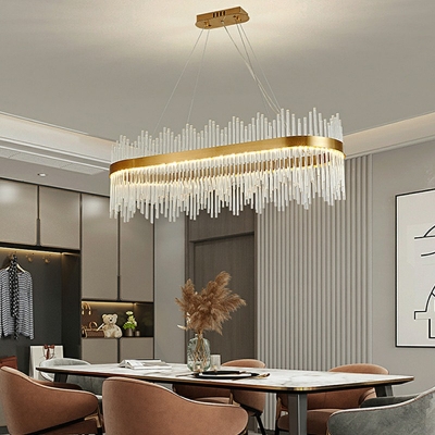 Contemporary Gold Color Island Lighting LED Island Ceiling Light for Bar Dining Room
