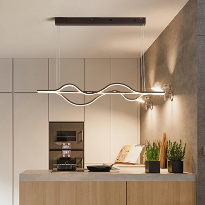 Designer Style LED Pendant Light Modern Style Linear Hanging Light for Dinning Room