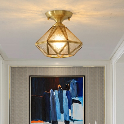 Flush Mount Lights Star Shade Modern Style Glass Flush Light for Living Room