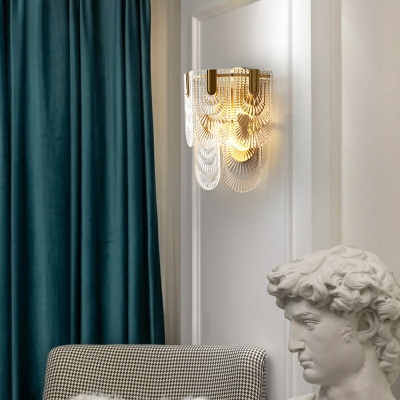 Flush Mount Wall Sconce Metal Postmodern Wall Sconces for Living Room Dining Room