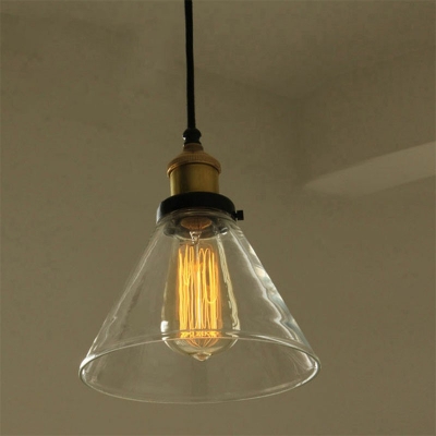Industrial Hanging Pendant Lights Glass Hanging Lamp Kit for Bedroom