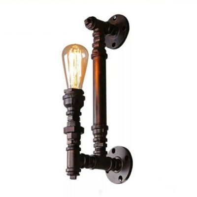 Industrial Wall Mounted Light Fixture Vintage 1 Light Flush Wall Sconce for Living Room