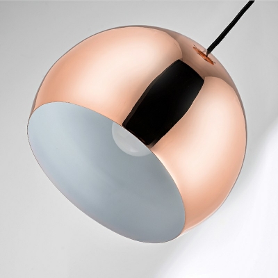 Mid Century Modern Spherical Hanging Ceiling Light Metallic Hanging Pendant Lights