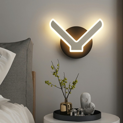 Minimalism Style LED Wall Sconce Lamp Modern Style Wall Light for Bedside