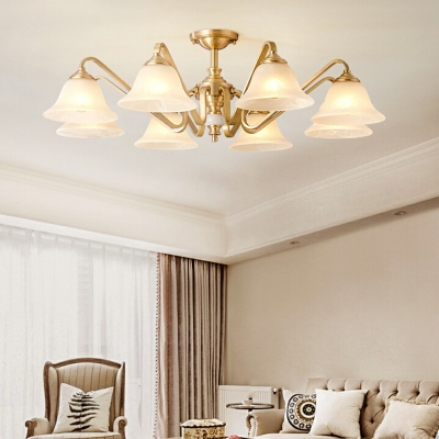 Modern Style Glass Pendant Light Nordic Style Minimalism Chandelier Light for Living Room