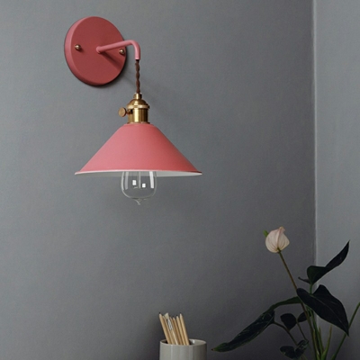 Nordic Style Metal Wall Sconce Light Modern Style Macaron Wall Light for Bedside