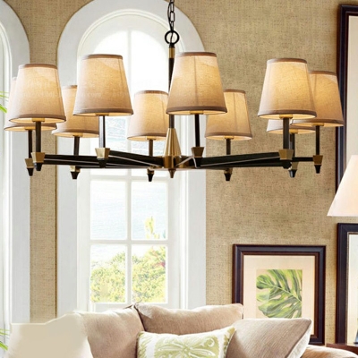 Pendant Light Fixtures Umbrella Shade Modern Style Fabric Ceiling Pendant Light for Living Room