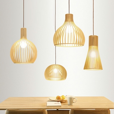 Yellow Drop Lamp Bowl Shade  Simplicity Style Hemp Rope Suspended Lighting Fixture for Living Room